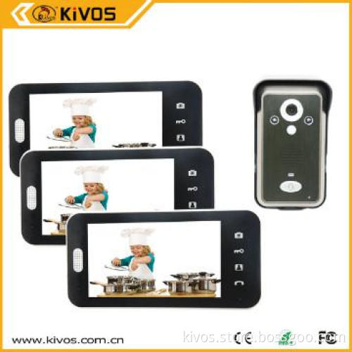 Unlocking Remote Door Phone 7 Inch Long Distance Intercom Door Phone